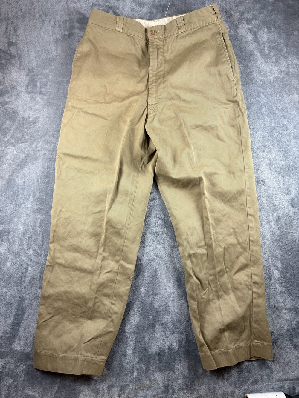 Men's Vintage US Army Khaki Chino Trousers